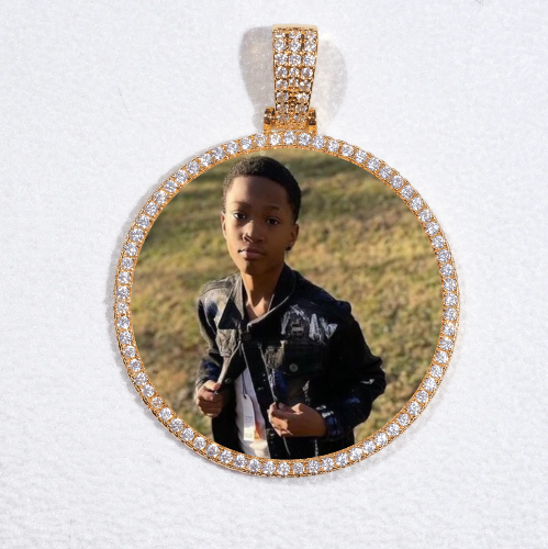 MEDIUM 3D CIRCLE CUSTOM PICTURE PENDANT
