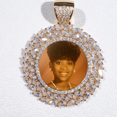 Large 3D Wheat Ear Custom Picture Pendant