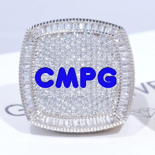 CUSTOM LETTER 3D ICED RING