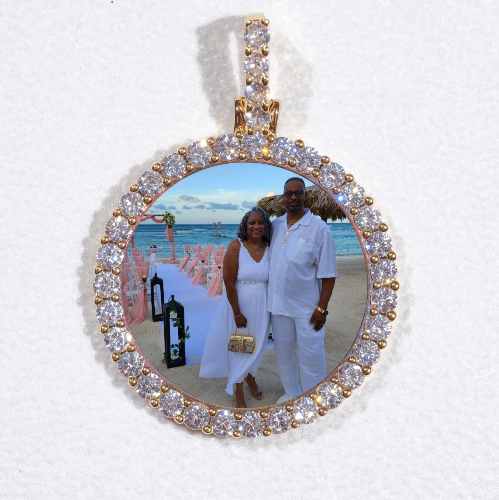 3D CIRCLE CUSTOM PICTURE PENDANT SMALL SIZE