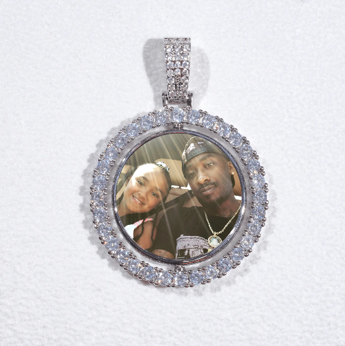 3D Spinning 2-Faced Custom Picture Pendant