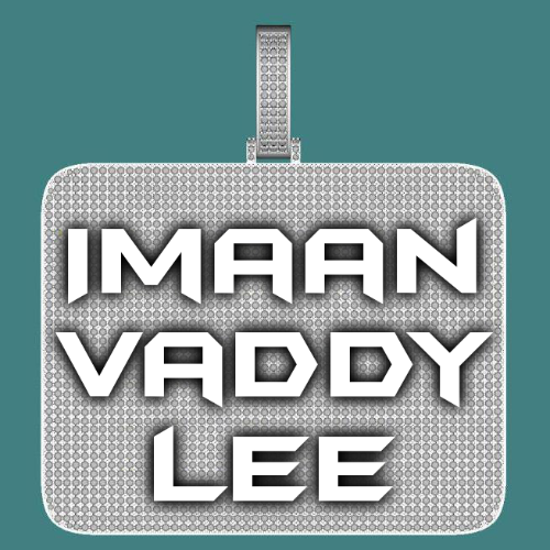 CUSTOM LETTER NECKLACE 3D BIG SQUARE