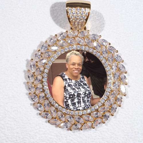 Large 3D Wheat Ear Custom Picture Pendant