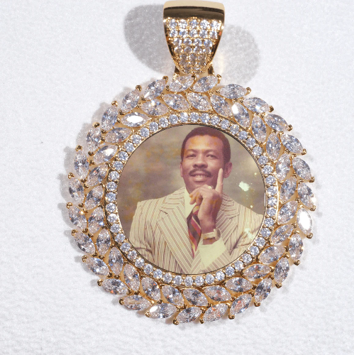 Large 3D Wheat Ear Custom Picture Pendant