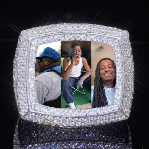 3D CUSTOM PICTURE ICED RING