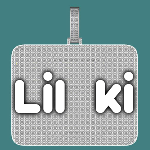 CUSTOM LETTER NECKLACE 3D BIG SQUARE