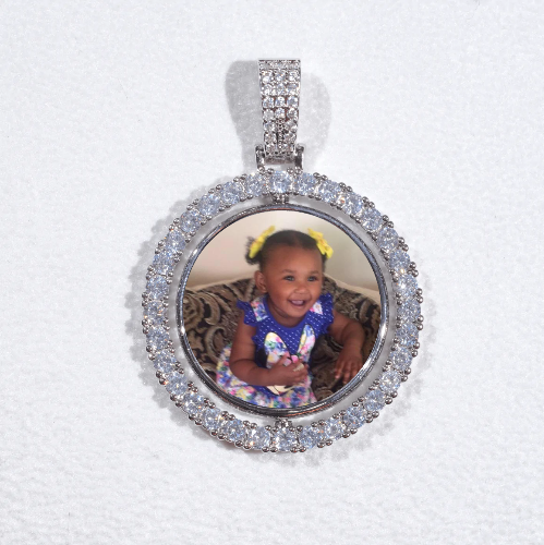 3D Spinning 2-Faced Custom Picture Pendant