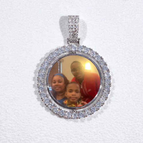 3D Spinning 2-Faced Custom Picture Pendant