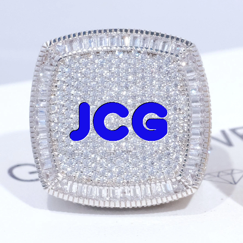 CUSTOM LETTER 3D ICED RING