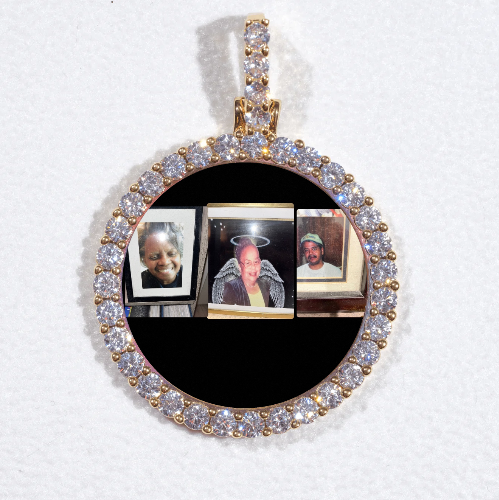3D CIRCLE CUSTOM PICTURE PENDANT SMALL SIZE