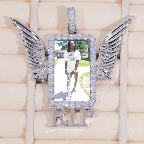 RIP WING 3D CUSTOM PICTURE PENDANT