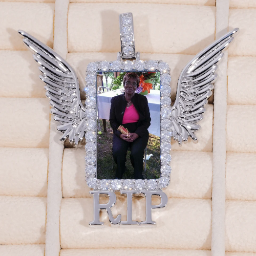RIP WING 3D CUSTOM PICTURE PENDANT
