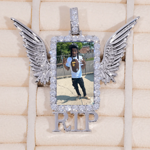 RIP WING 3D CUSTOM PICTURE PENDANT