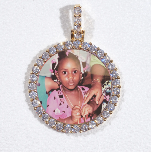 3D CIRCLE CUSTOM PICTURE PENDANT SMALL SIZE