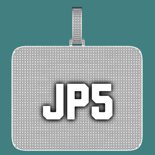 CUSTOM LETTER NECKLACE 3D BIG SQUARE