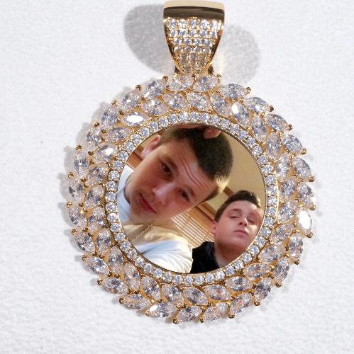 Large 3D Wheat Ear Custom Picture Pendant