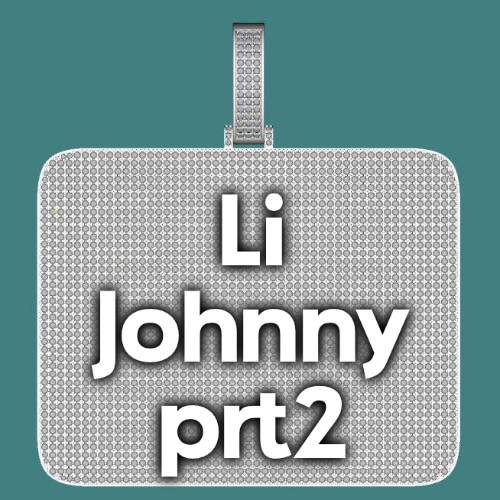 CUSTOM LETTER NECKLACE 3D BIG SQUARE