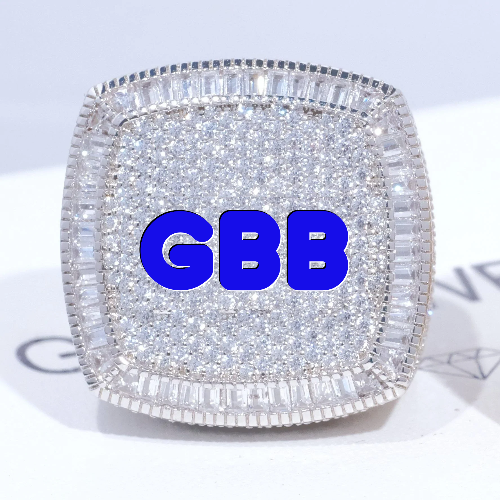 CUSTOM LETTER 3D ICED RING