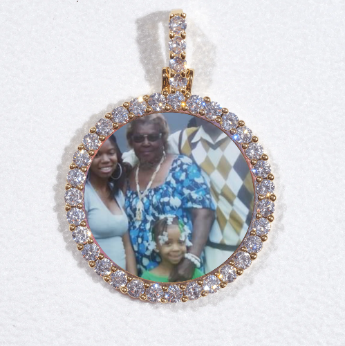 3D CIRCLE CUSTOM PICTURE PENDANT SMALL SIZE