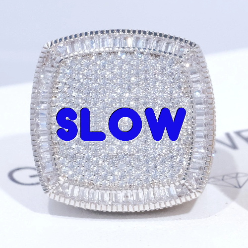 CUSTOM LETTER 3D ICED RING