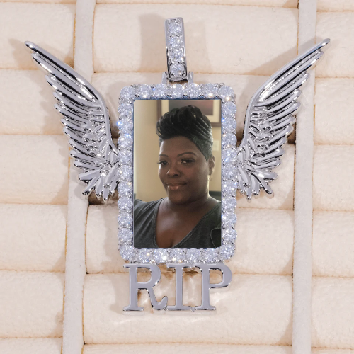 RIP WING 3D CUSTOM PICTURE PENDANT
