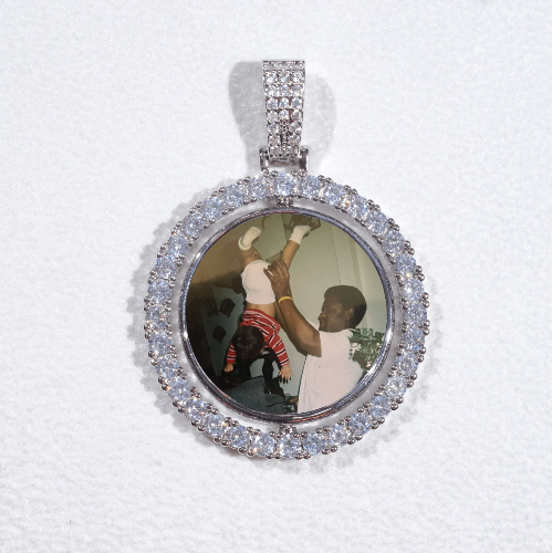 3D Spinning 2-Faced Custom Picture Pendant