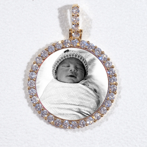 3D CIRCLE CUSTOM PICTURE PENDANT SMALL SIZE