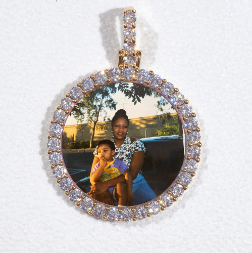 3D CIRCLE CUSTOM PICTURE PENDANT SMALL SIZE