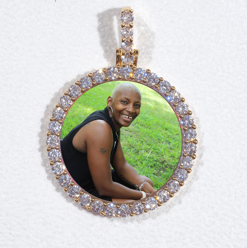 3D CIRCLE CUSTOM PICTURE PENDANT SMALL SIZE