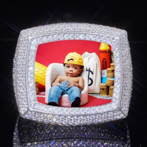 3D CUSTOM PICTURE ICED RING