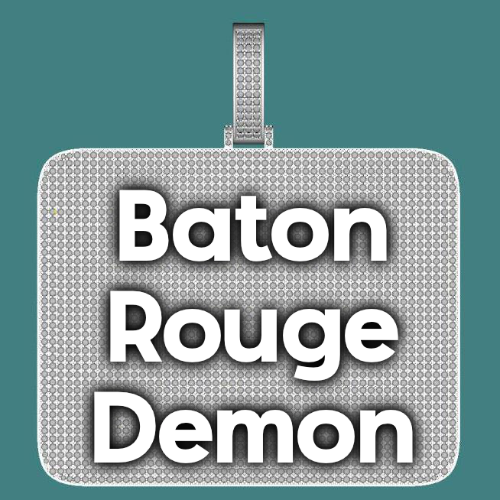 CUSTOM LETTER NECKLACE 3D BIG SQUARE