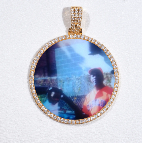 MEDIUM 3D CIRCLE CUSTOM PICTURE PENDANT