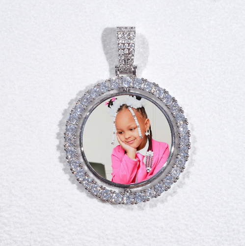 3D Spinning 2-Faced Custom Picture Pendant