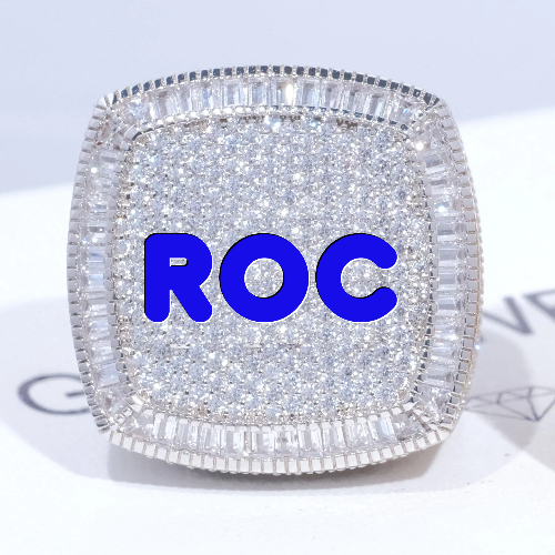 CUSTOM LETTER 3D ICED RING