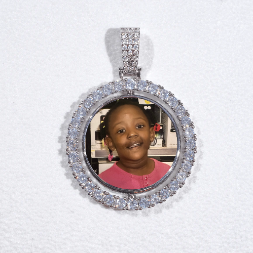 3D Spinning 2-Faced Custom Picture Pendant