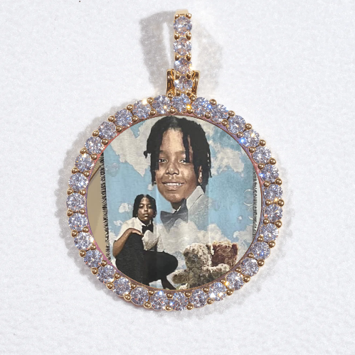 3D CIRCLE CUSTOM PICTURE PENDANT SMALL SIZE