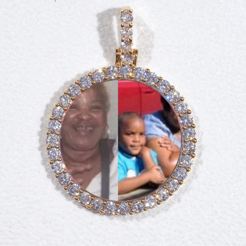 3D CIRCLE CUSTOM PICTURE PENDANT SMALL SIZE