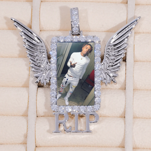 RIP WING 3D CUSTOM PICTURE PENDANT
