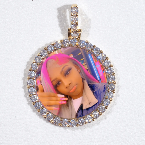 3D CIRCLE CUSTOM PICTURE PENDANT SMALL SIZE