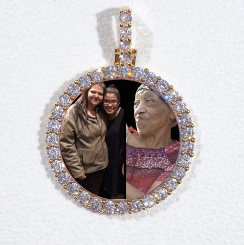 3D CIRCLE CUSTOM PICTURE PENDANT SMALL SIZE