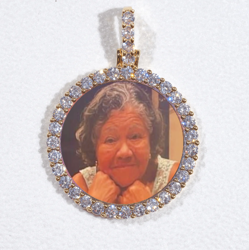 3D CIRCLE CUSTOM PICTURE PENDANT SMALL SIZE