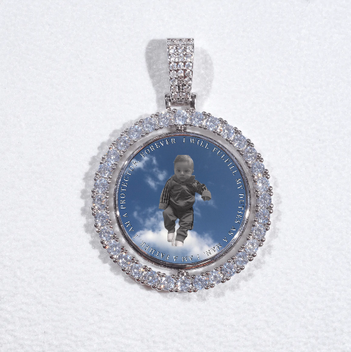 3D Spinning 2-Faced Custom Picture Pendant