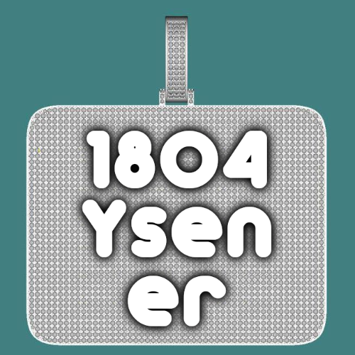 CUSTOM LETTER NECKLACE 3D BIG SQUARE