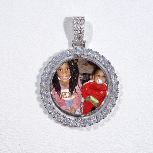 3D Spinning 2-Faced Custom Picture Pendant