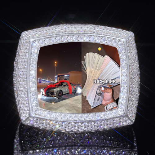 3D CUSTOM PICTURE ICED RING