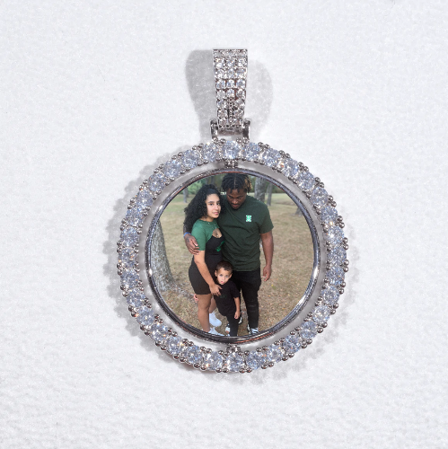 3D Spinning 2-Faced Custom Picture Pendant