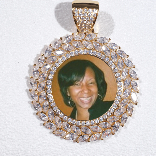 Large 3D Wheat Ear Custom Picture Pendant
