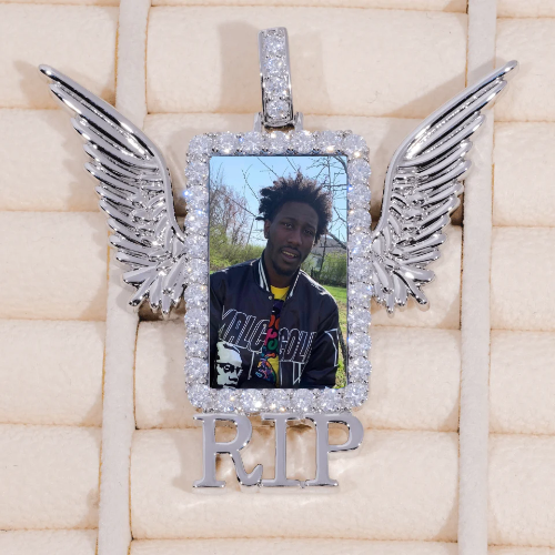 RIP WING 3D CUSTOM PICTURE PENDANT