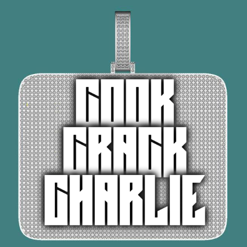 CUSTOM LETTER NECKLACE 3D BIG SQUARE