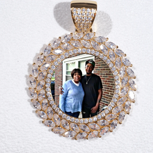 Large 3D Wheat Ear Custom Picture Pendant